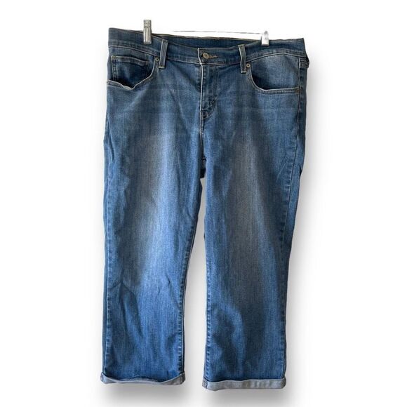 Levi's Cuffed Cropped Jeans, Size 31 - Picture 1 of 8